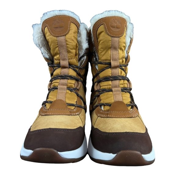 Timberland Boroughs Project Mid Brown Leather Waterproof Boots Women's Size 9 M - Picture 2 of 9